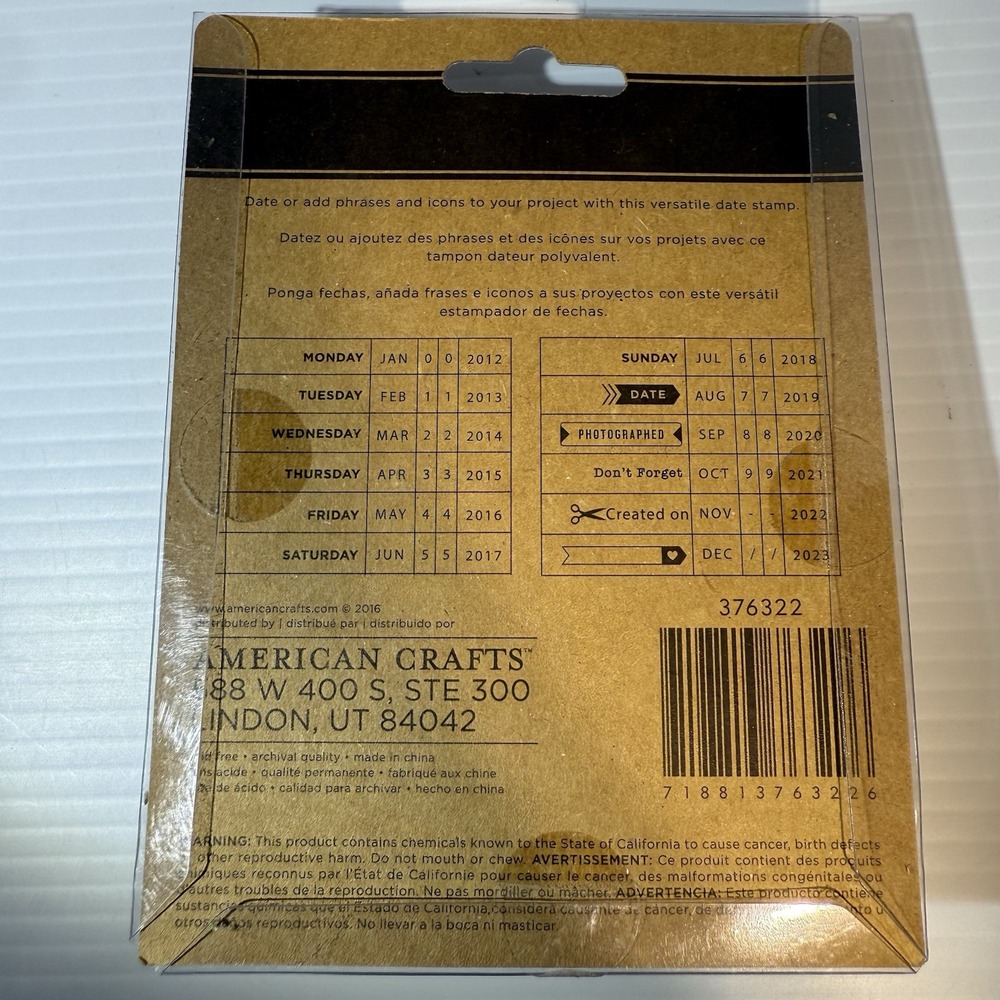 DIY Shop 4 Rotary Date Stamp Stamper Silver - 376322 - Picture 3 of 7